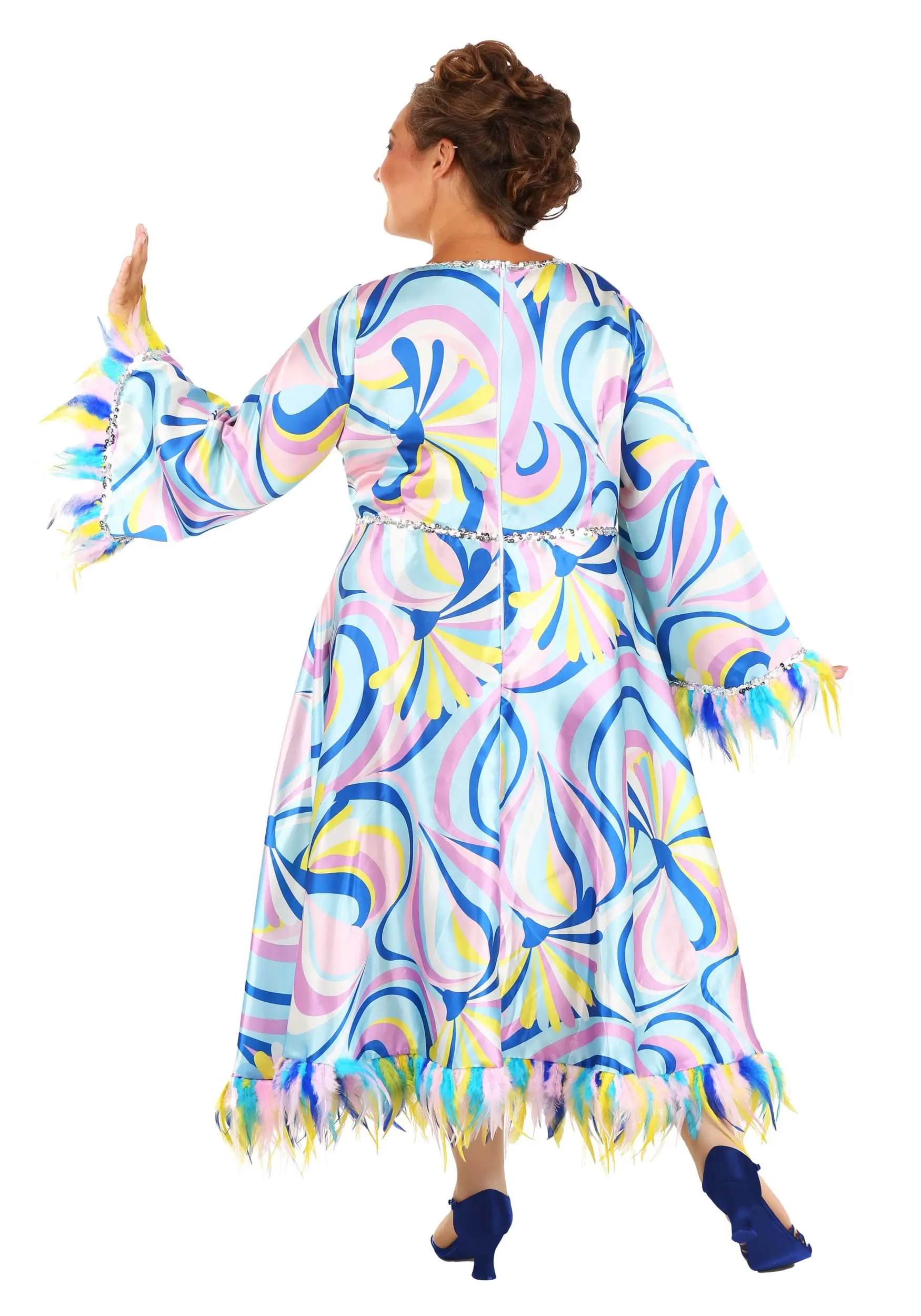 Plus Size 60's Mama Costume Dress For Women 4 Plus Size 60's Mama Costume Dress For Women - Image 2