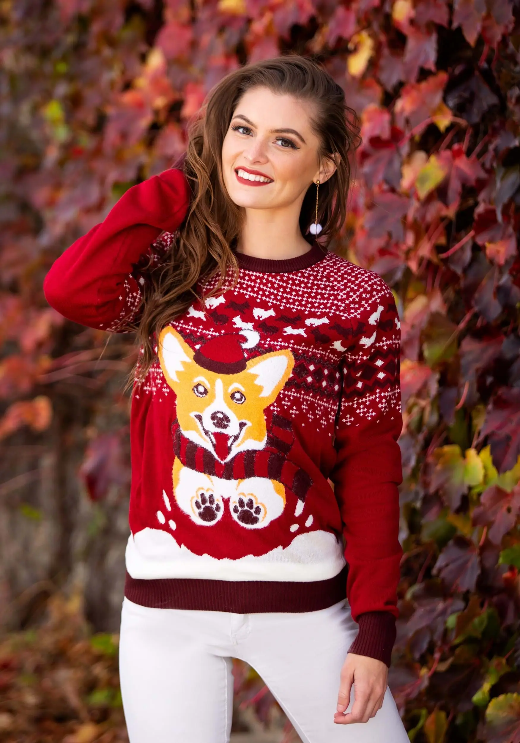 A Very Corgi Christmas Ugly Christmas Sweater For Adults 5 A Very Corgi Christmas Ugly Christmas Sweater For Adults - Image 3