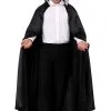Adult's Black Vampire Cloak Costume -Men's Costumes Sales adult black vampire cloak