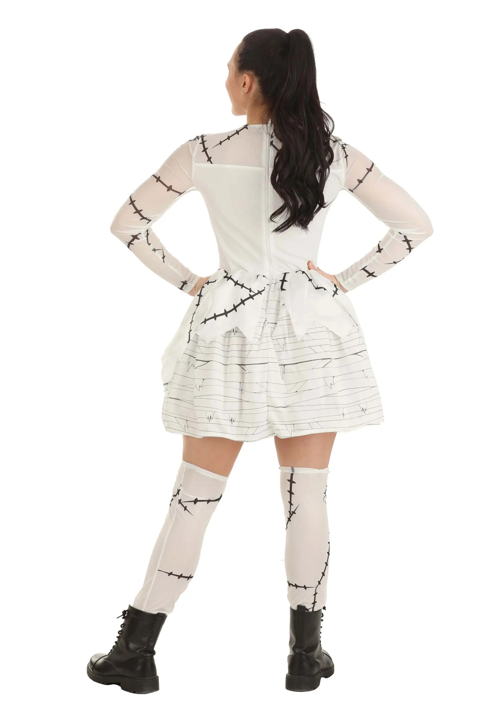 Bride Of Frankenstein Costume Dress For Adults 4 Bride Of Frankenstein Costume Dress For Adults - Image 2