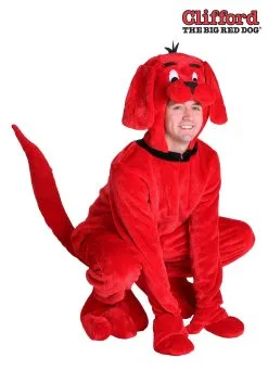Clifford The Big Red Dog Adult Costume 7 Clifford The Big Red Dog Adult Costume -Men's Costumes Sales adult clifford the big red dog costume alt 2
