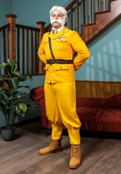 Colonel Mustard Clue Costume For Men -Men's Costumes Sales adult colonel mustard clue costume alt 7