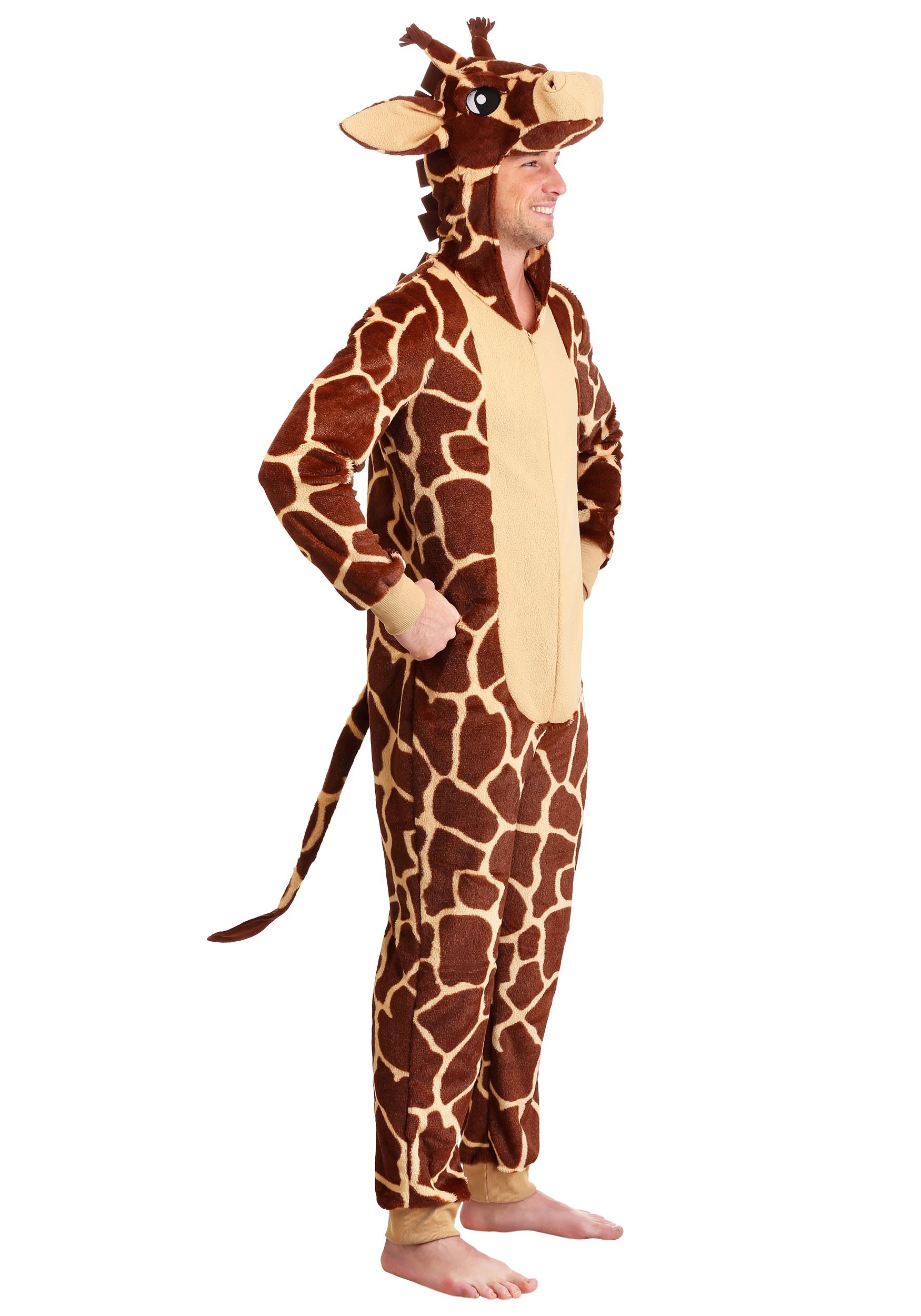 Adult Giraffe Jumpsuit Costume 3 Adult Giraffe Jumpsuit Costume
