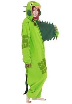 Green Iguana Adult Kigurumi 15 Green Iguana Adult Kigurumi -Men's Costumes Sales adult green iguana kigurumi alt 6