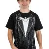 Jack Skellington Tux Adult T-Shirt 1 Jack Skellington Tux Adult T-Shirt -Men's Costumes Sales adult jack skellington tux shirt