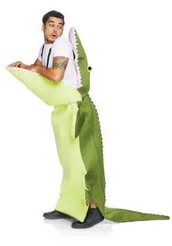 Adult Man Eating Alligator Costume -Men's Costumes Sales adult man eating alligator costume alt 2