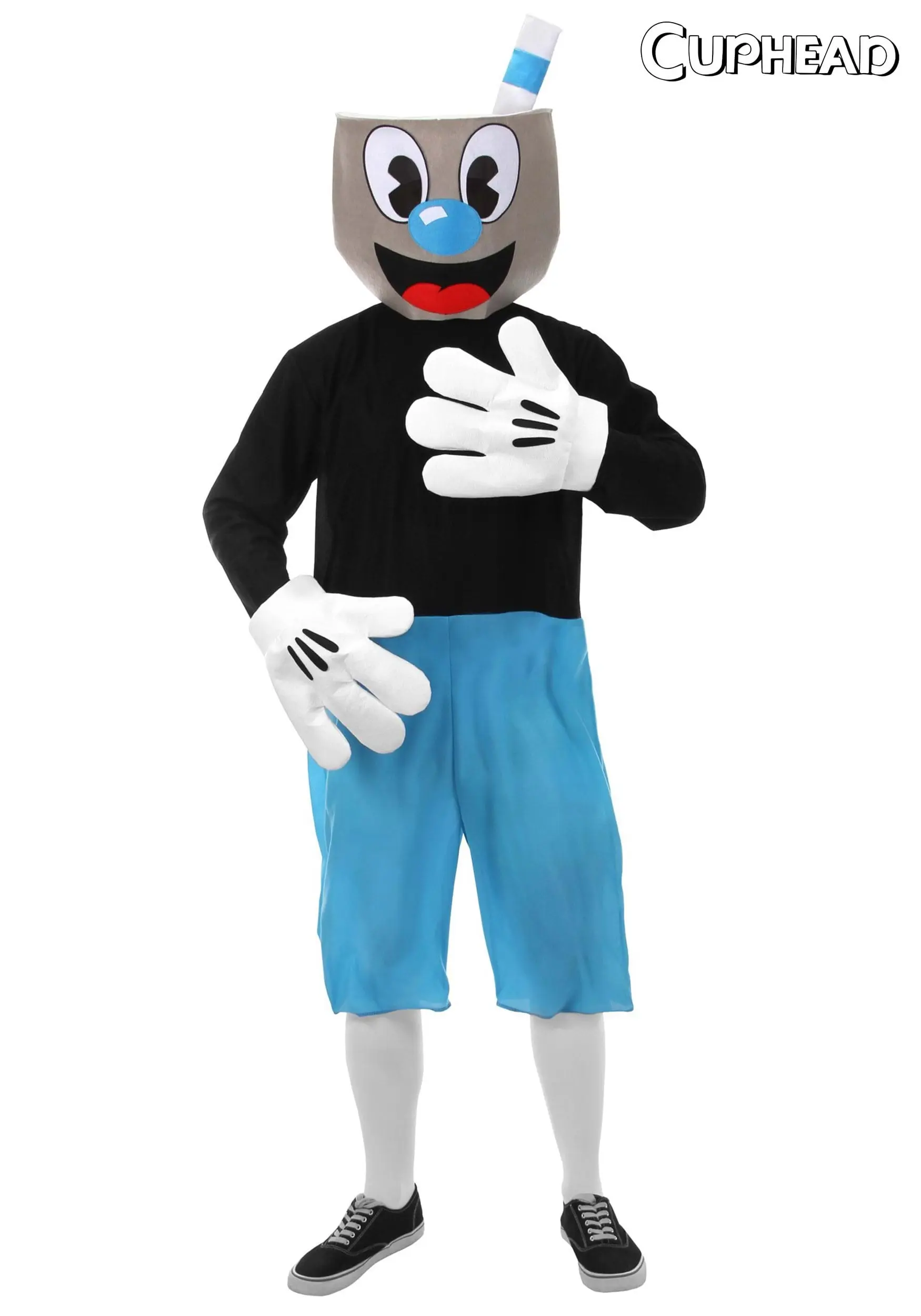 Adult's Mugman Costume 3 Adult's Mugman Costume