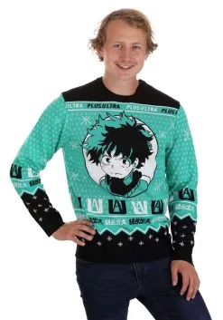 My Hero Academia Adult Ugly Christmas Sweater