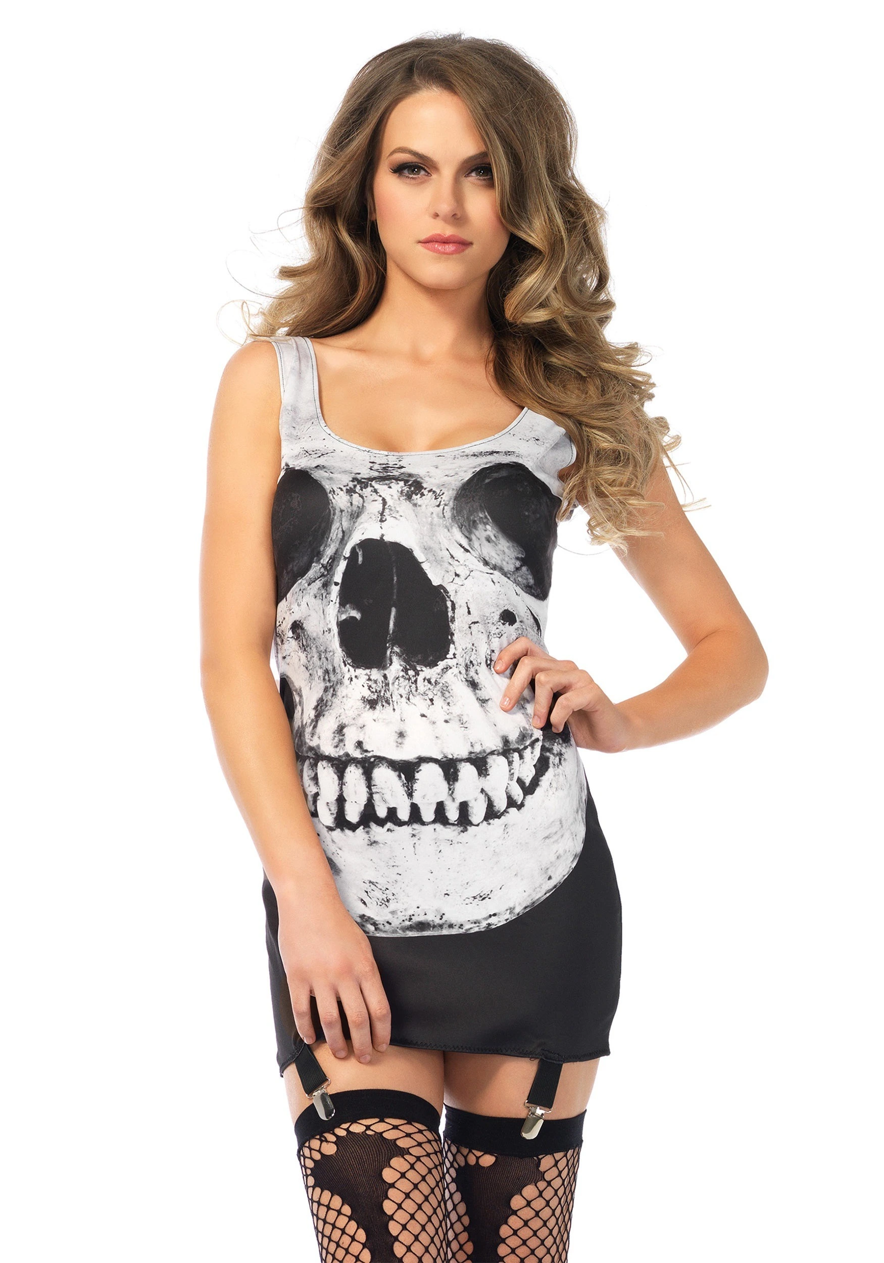 Adult Skull Garter Dress 3 Adult Skull Garter Dress