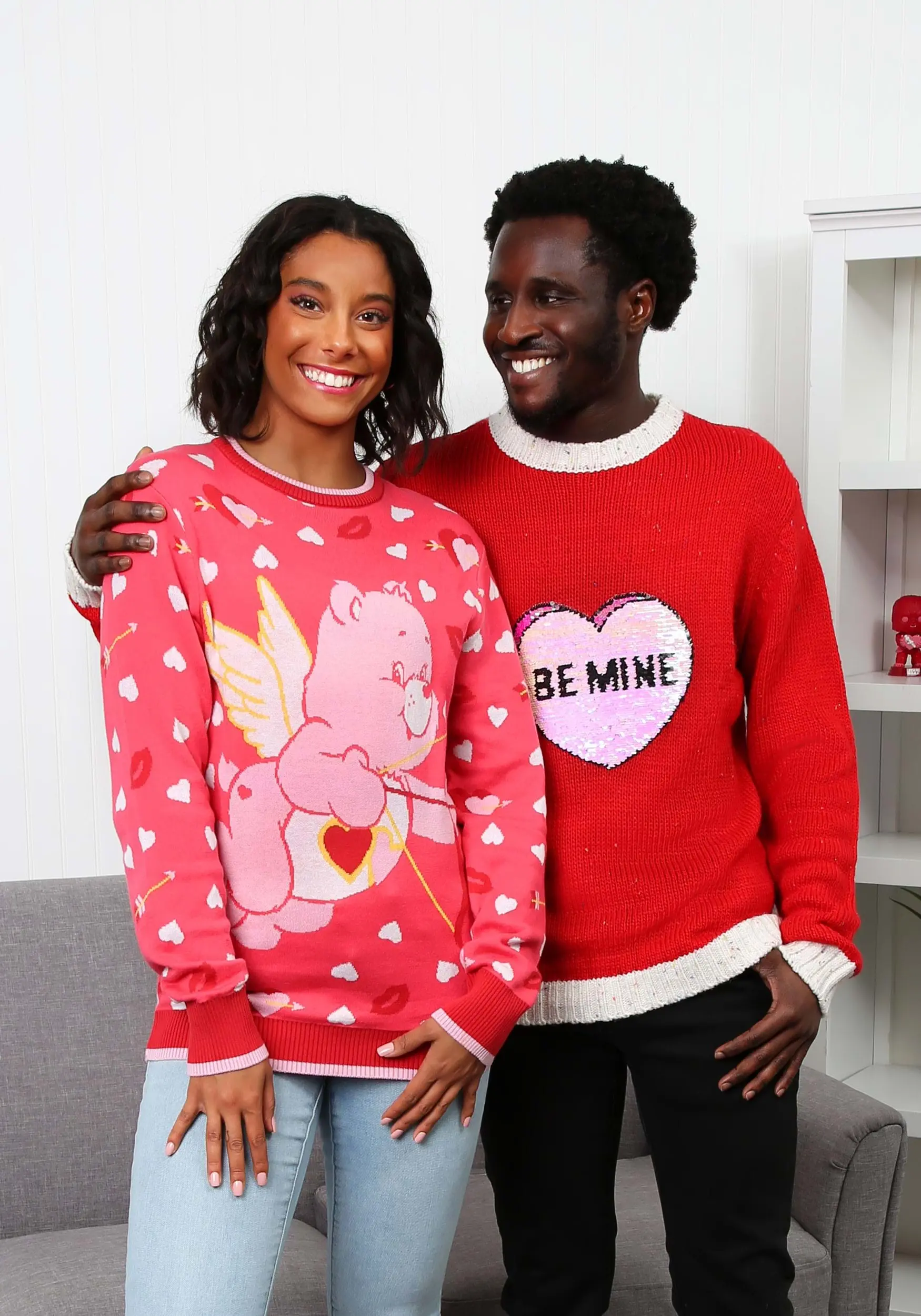 Be Mine Valentine's Day Adult Sweater 6 Be Mine Valentine's Day Adult Sweater - Image 4