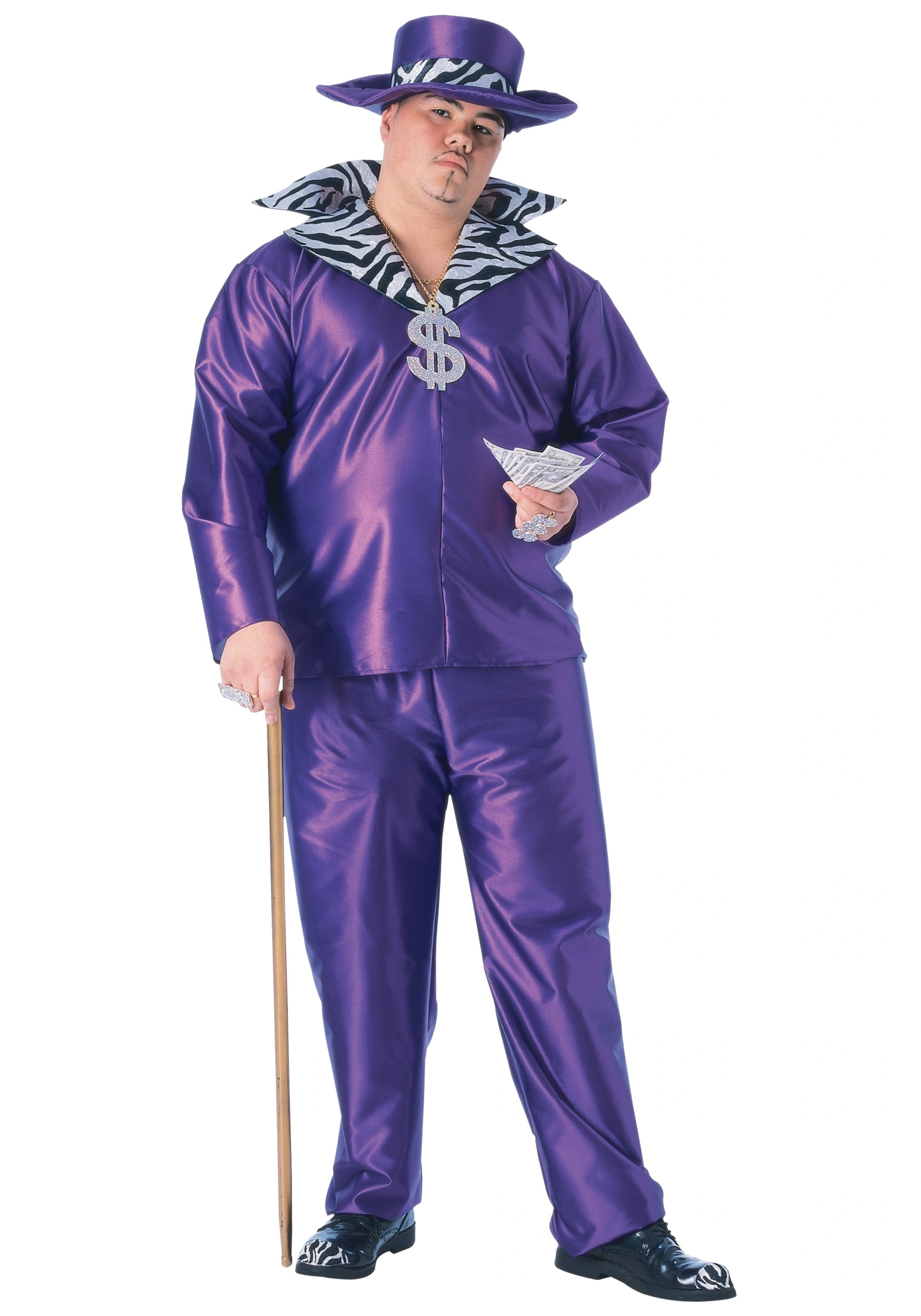 Big Daddy Pimp Plus Size Costume 3 Big Daddy Pimp Plus Size Costume