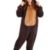 Plus Size Brown Bear Jumpsuit Costume