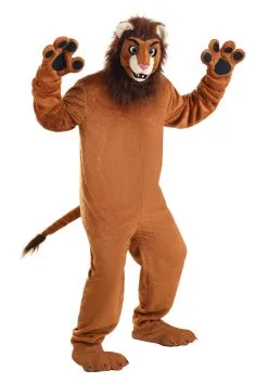 Adult Cartoon Lion Mouth Mover Costume