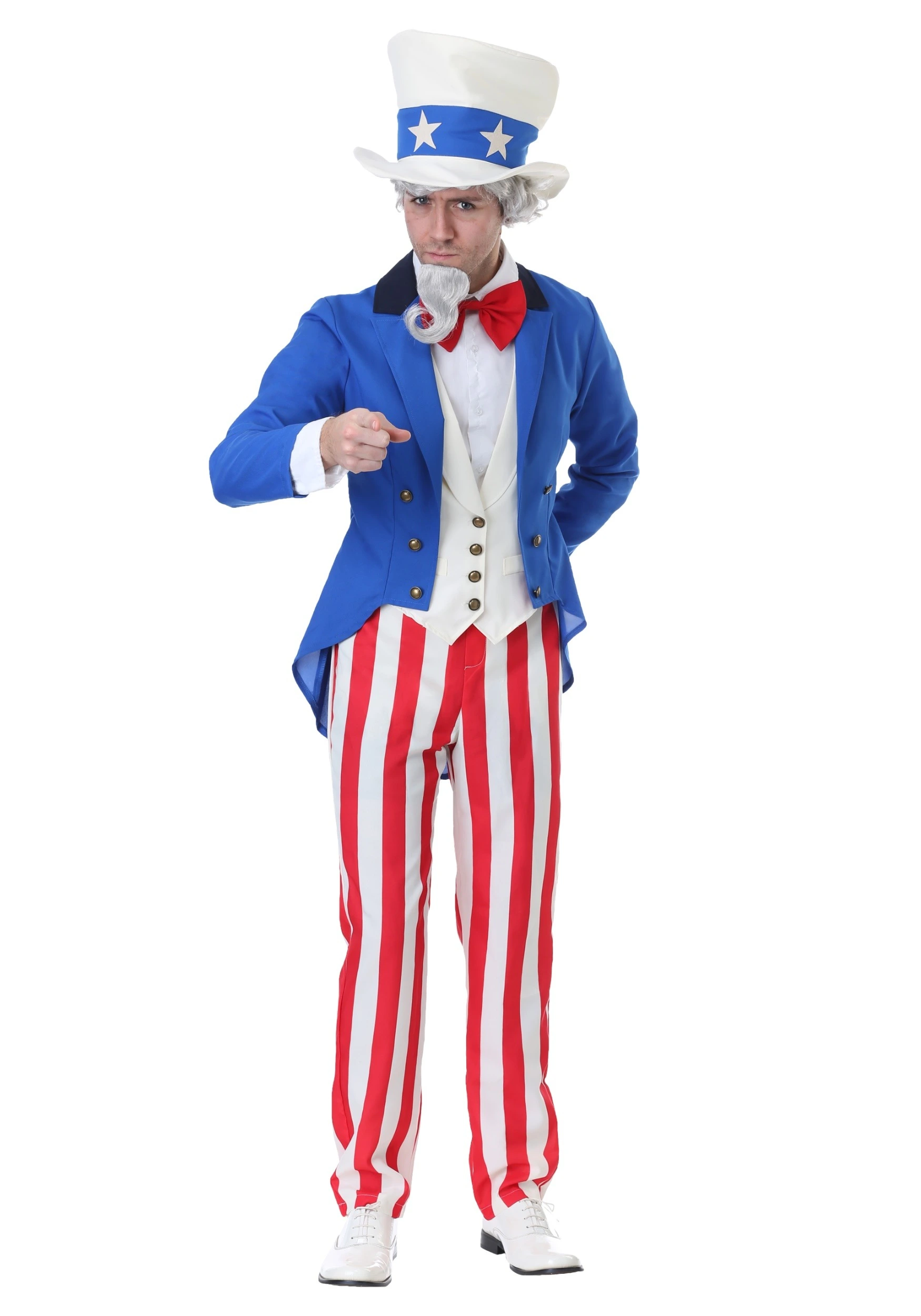 Classic Uncle Sam Men's Costume 3 Classic Uncle Sam Men's Costume