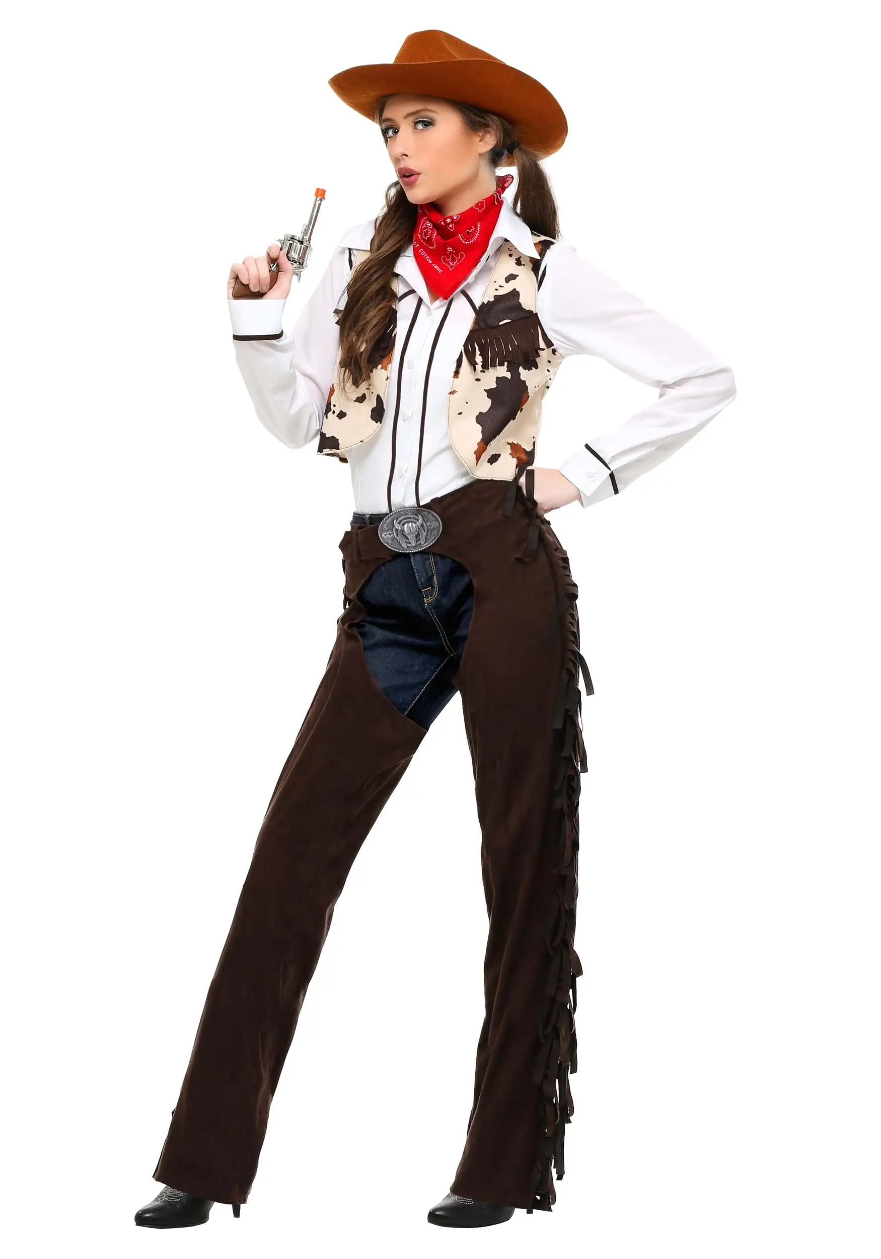 Adult Cowgirl Chaps Costume 3 Adult Cowgirl Chaps Costume