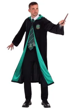 Deluxe Harry Potter Slytherin Adult Plus Size Costume Robe