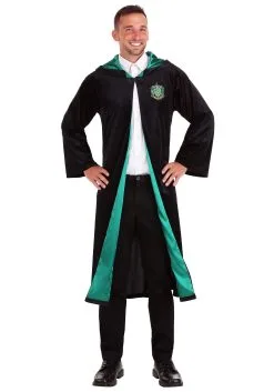 Deluxe Harry Potter Slytherin Adult Plus Size Costume Robe 13 Deluxe Harry Potter Slytherin Adult Plus Size Costume Robe -Men's Costumes Sales deluxe harry potter adult plus size slytherin robe 3