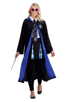 Harry Potter Deluxe Ravenclaw Robe For Adults 11 Harry Potter Deluxe Ravenclaw Robe For Adults -Men's Costumes Sales harry potter adult deluxe ravenclaw robe 3