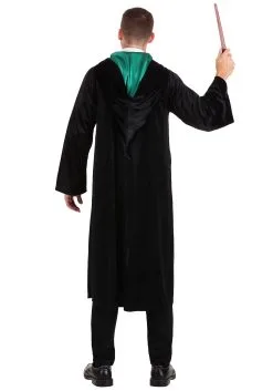 Harry Potter Deluxe Slytherin Robe For Adults 14 Harry Potter Deluxe Slytherin Robe For Adults -Men's Costumes Sales harry potter adult deluxe slytherin robe 4