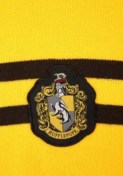 Harry Potter Deluxe Hufflepuff Knit Scarf -Men's Costumes Sales harry potter deluxe hufflepuff knit scarf alt 1