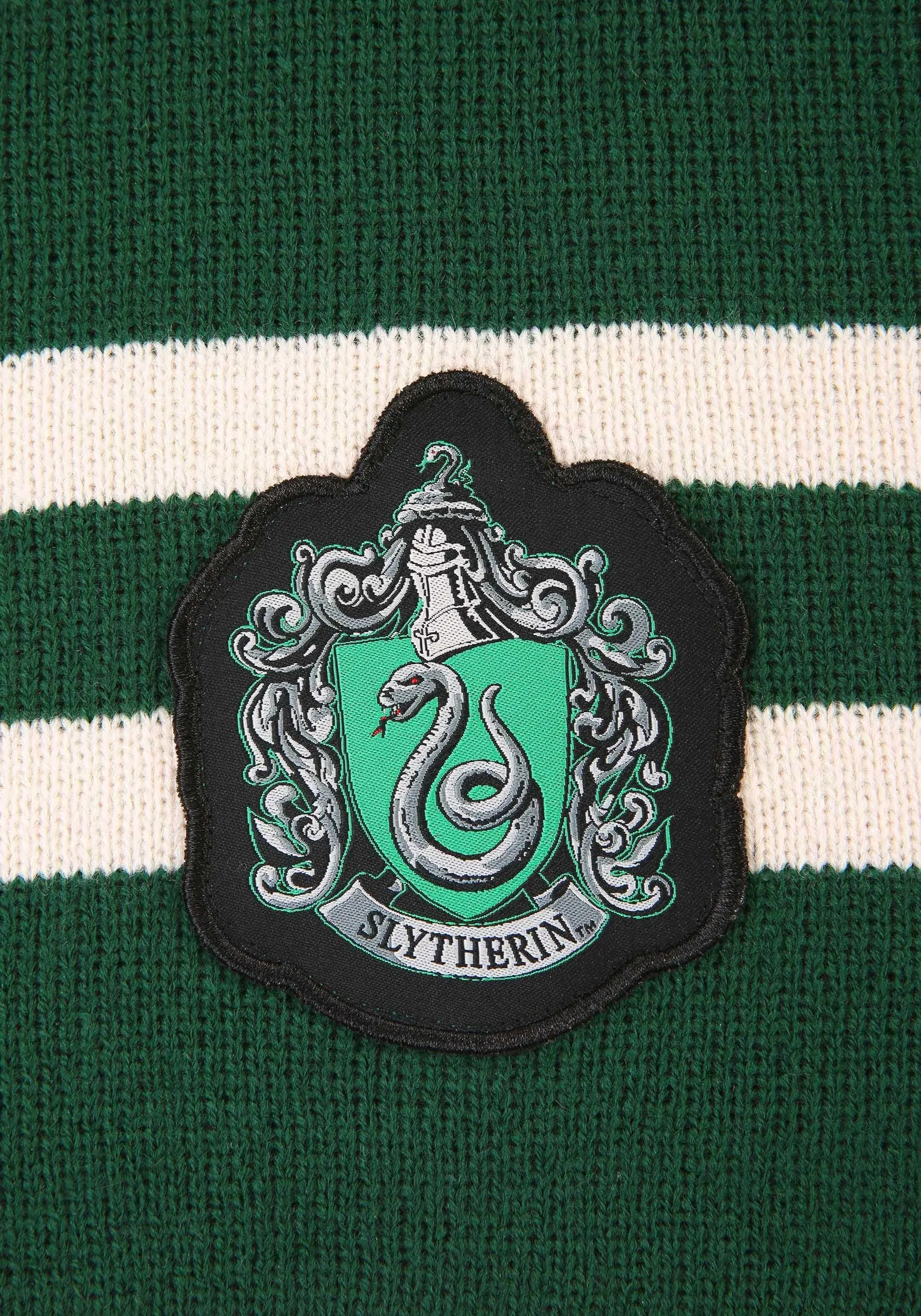 Harry Potter Deluxe Slytherin Knit Scarf 4 Harry Potter Deluxe Slytherin Knit Scarf - Image 2