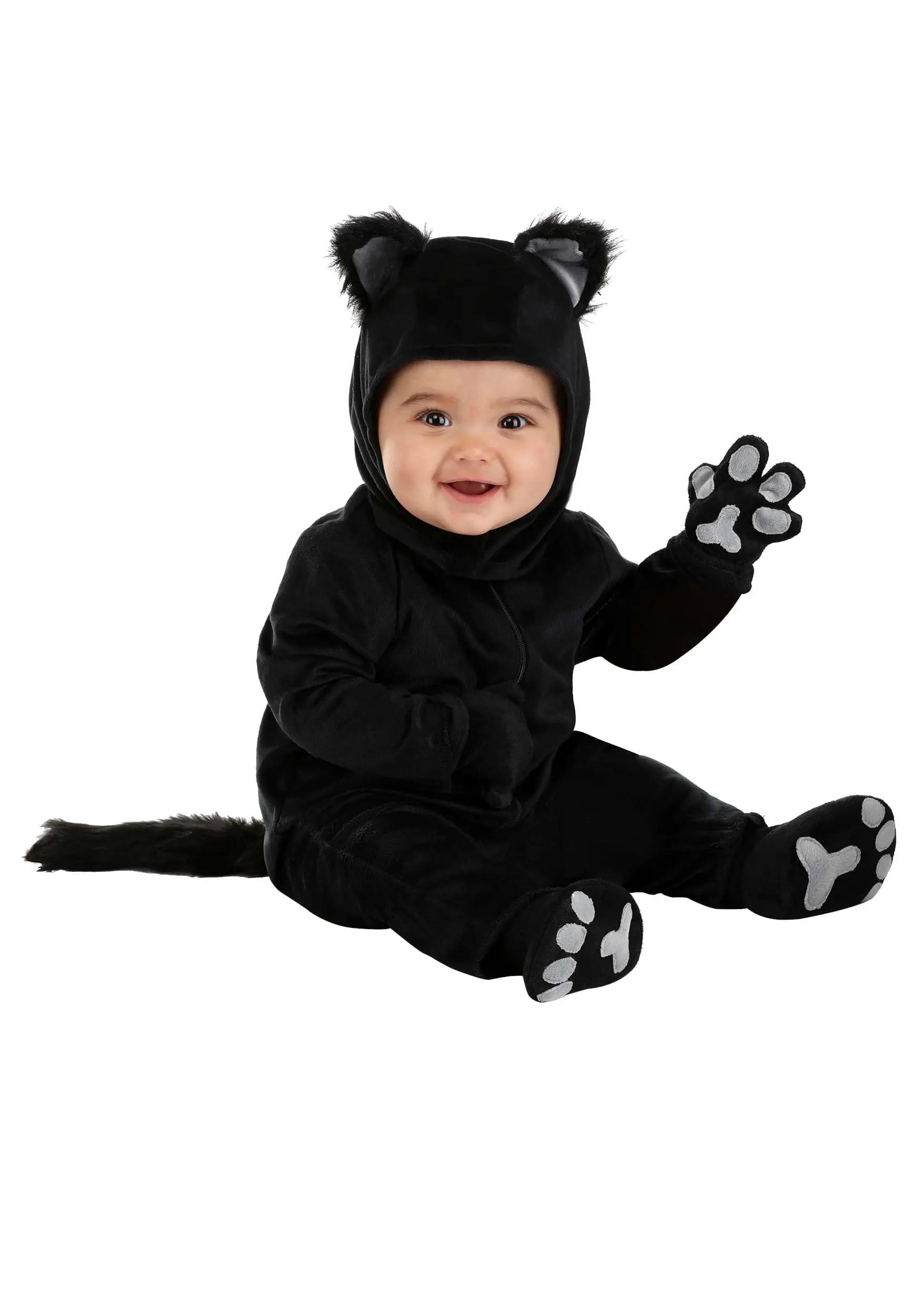 Black Cat Infant Costume 3 Black Cat Infant Costume