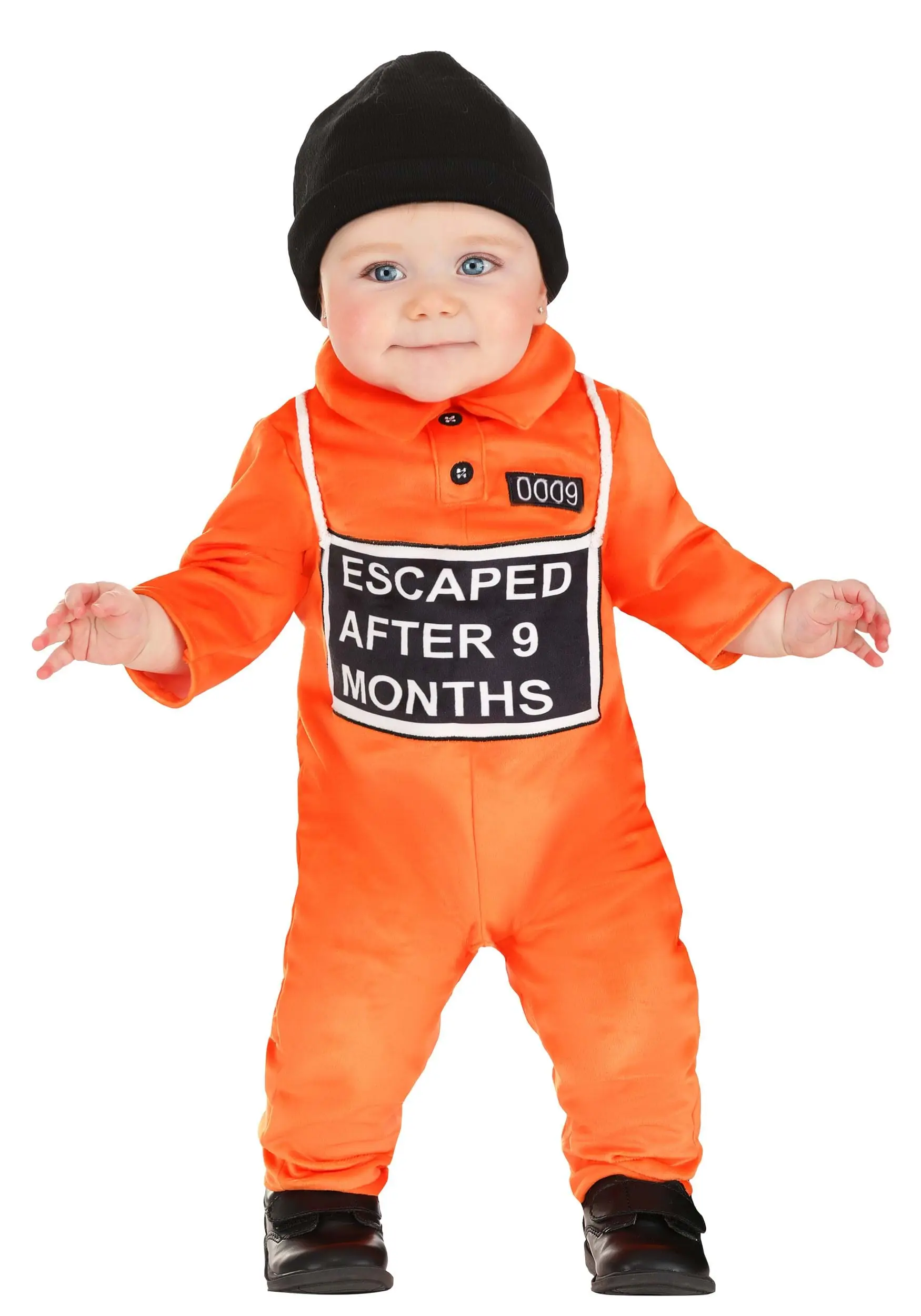 Baby Nine Months Prisoner Costume 3 Baby Nine Months Prisoner Costume