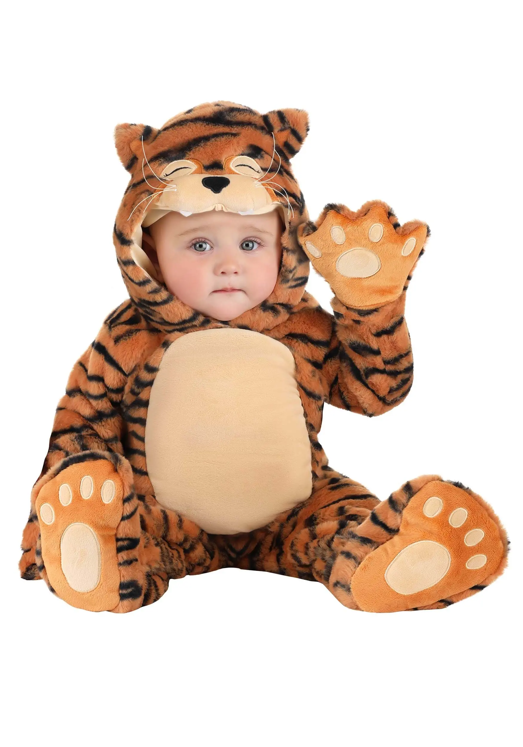 Striped Tiger Costume For Infants 3 Striped Tiger Costume For Infants