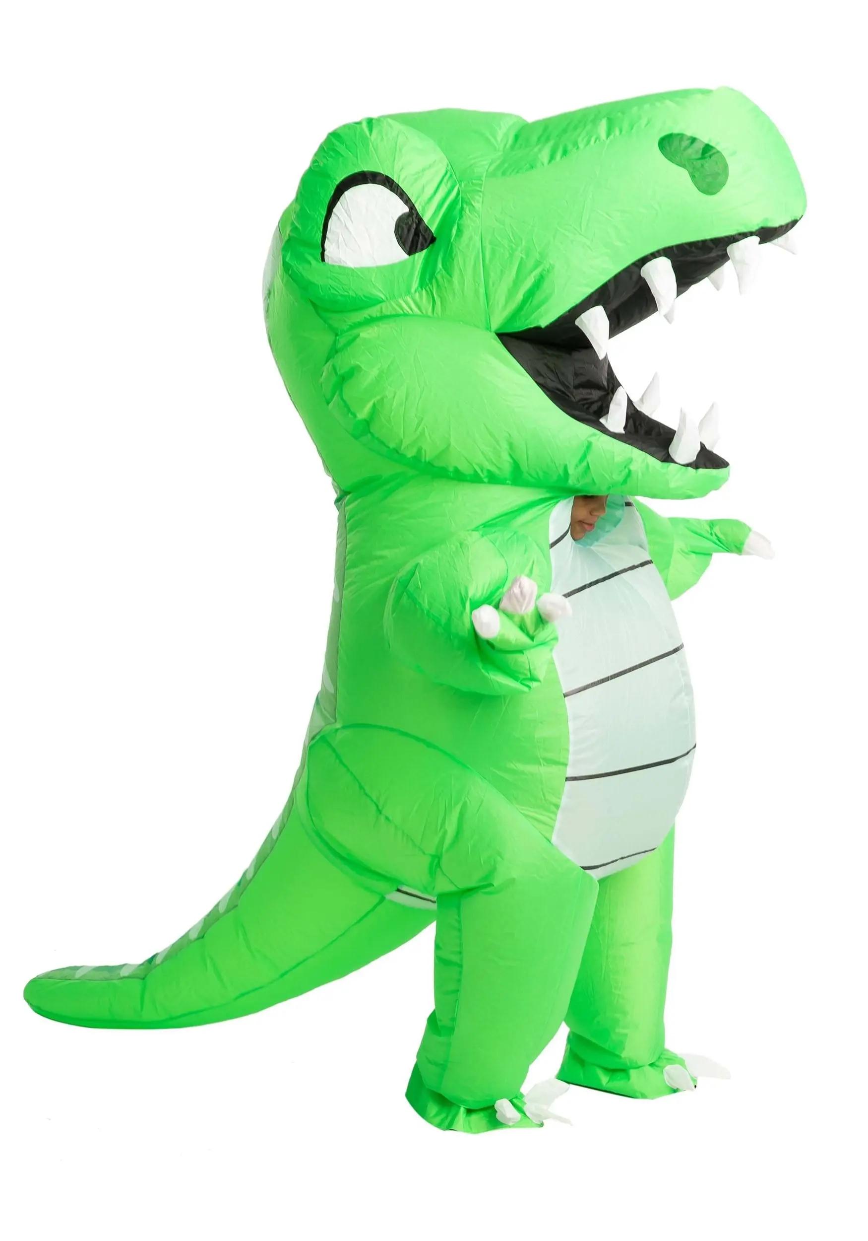 Inflatable Adult Green Dino Costume 5 Inflatable Adult Green Dino Costume - Image 3
