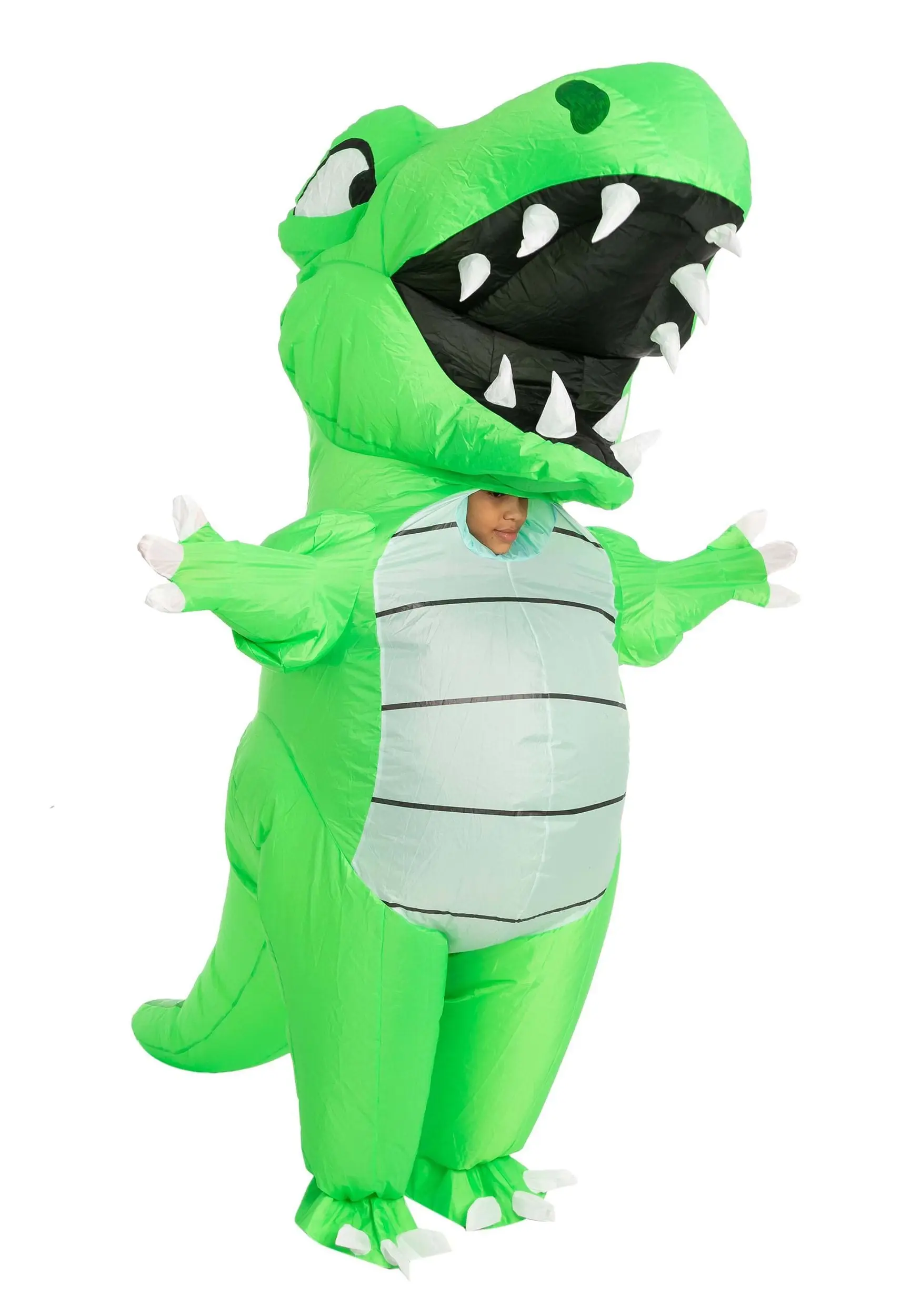 Inflatable Adult Green Dino Costume 3 Inflatable Adult Green Dino Costume