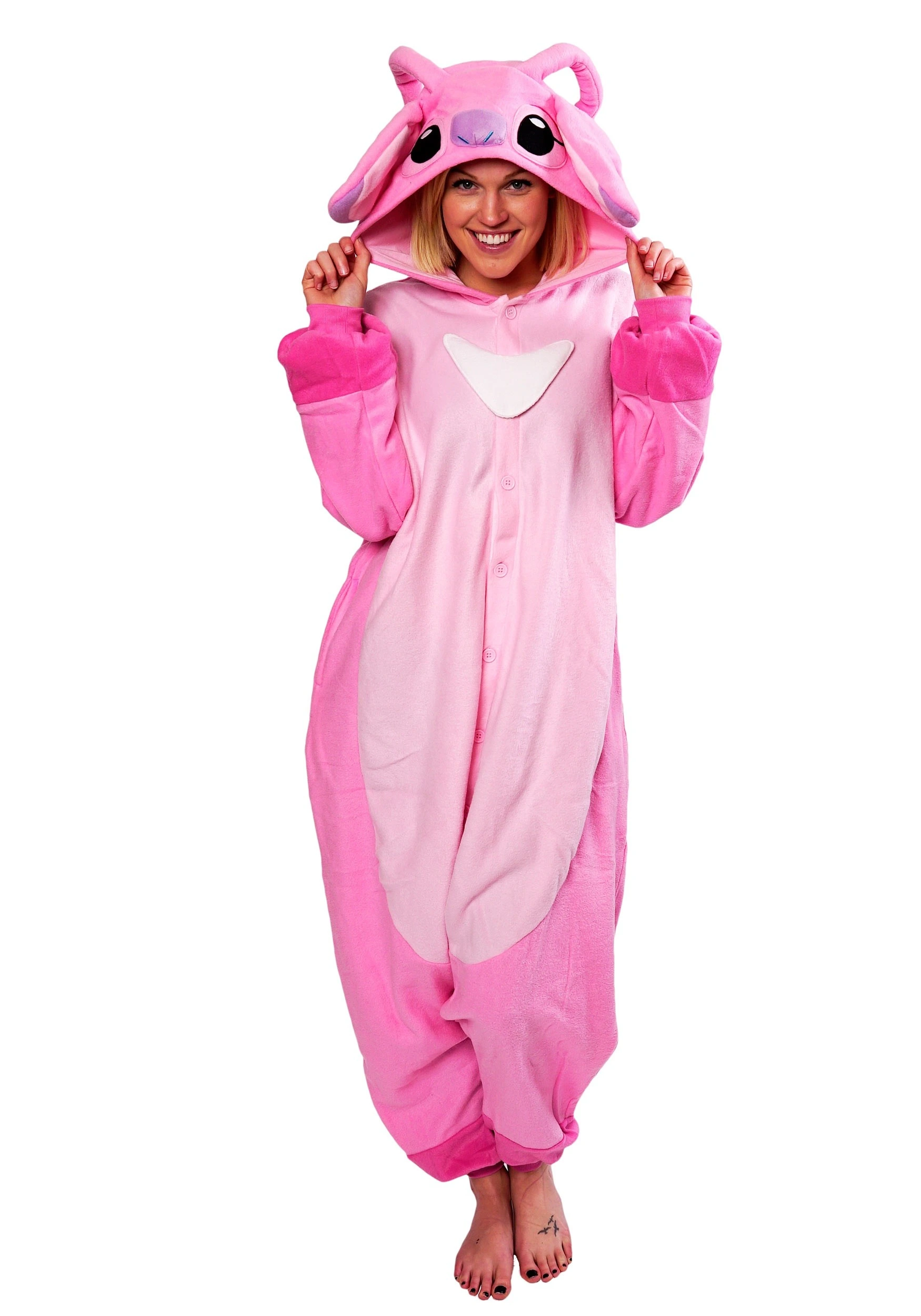 Adult Lilo And Stitch Angel Kigurumi Costume 3 Adult Lilo And Stitch Angel Kigurumi Costume