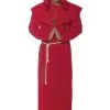 Plus Size Red Monk Robe Men's Costume