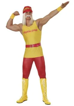 Plus Size Wrestling Legend Men's Costume