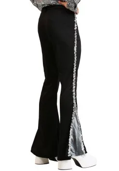 Men's Silver Sequin Disco Pants -Men's Costumes Sales mens silver sequin disco pants alt1