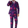 Suitmeister Retro Neon Navy Suit For Men 1 Suitmeister Retro Neon Navy Suit For Men -Men's Costumes Sales mens suitmeister retro neon navy suit
