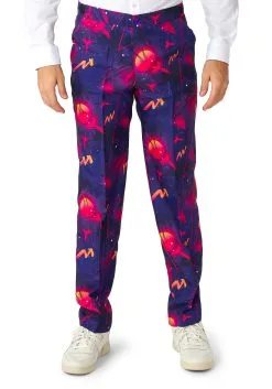 Suitmeister Retro Neon Navy Suit For Men -Men's Costumes Sales mens suitmeister retro neon navy suit alt 4