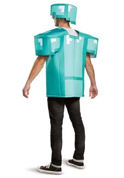 Minecraft Armor Classic Adult Costume -Men's Costumes Sales minecraft armor classic adult costume alt 3
