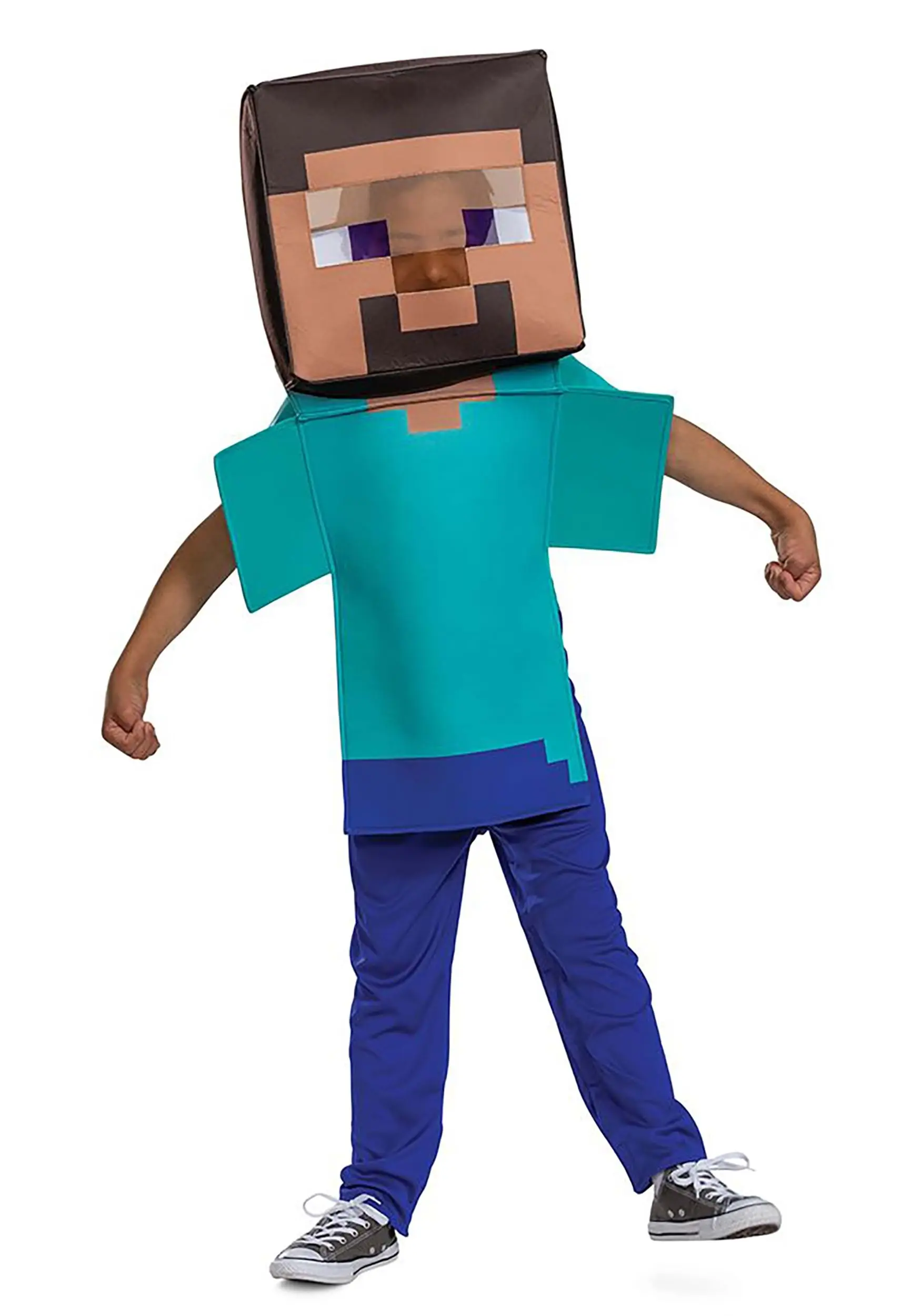 Minecraft Child Adaptive Steve Costume 3 Minecraft Child Adaptive Steve Costume