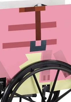 Minecraft Pig Adaptive Wheelchair Cover 8 Minecraft Pig Adaptive Wheelchair Cover -Men's Costumes Sales minecraft pig adaptive wheelchair cover alt 2