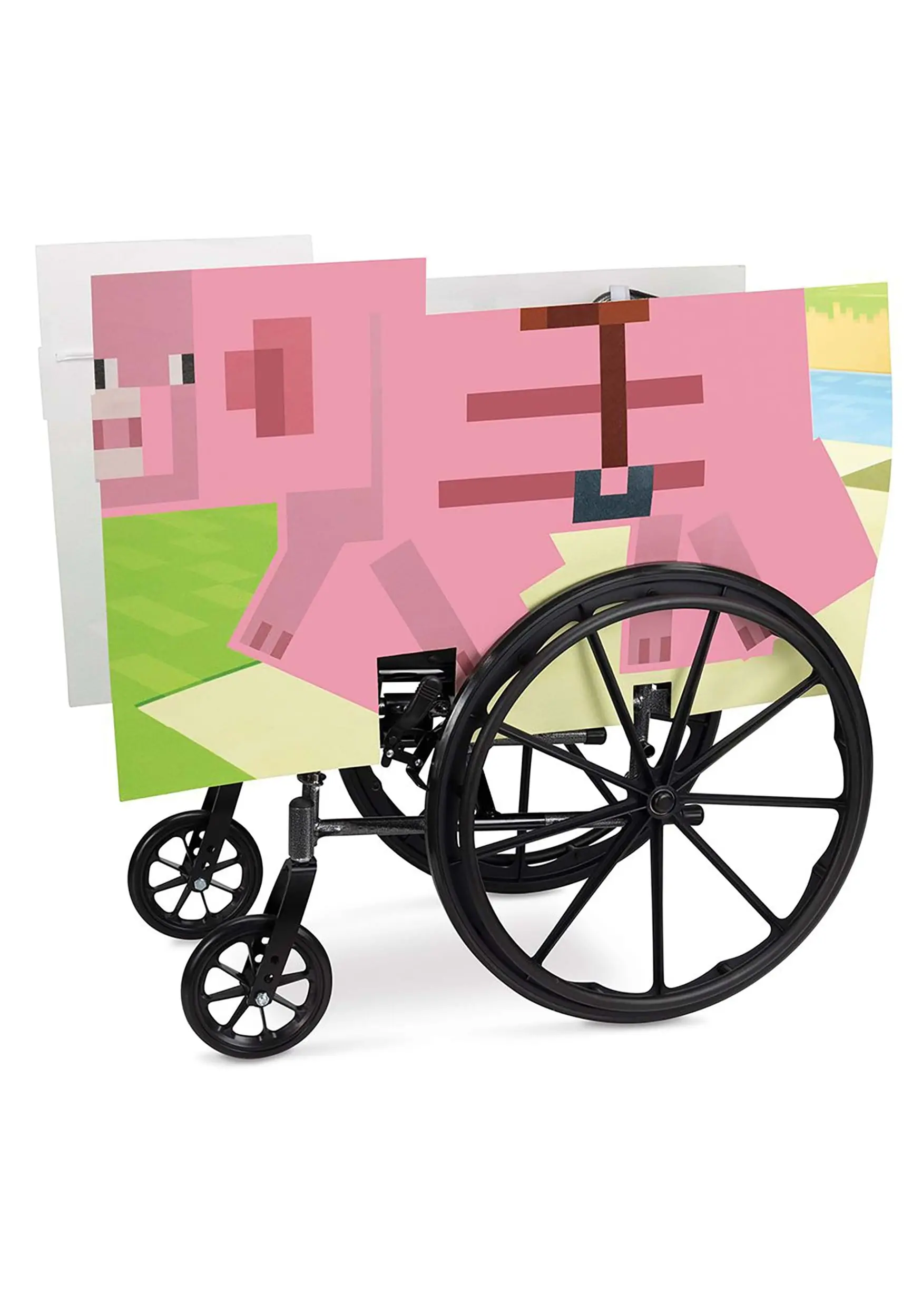 Minecraft Pig Adaptive Wheelchair Cover 3 Minecraft Pig Adaptive Wheelchair Cover