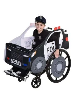 Police Car On Patrol Adaptive Wheelchair Cover Costume 7 Police Car On Patrol Adaptive Wheelchair Cover Costume -Men's Costumes Sales on patrol adaptive wheelchair cover costume alt 2