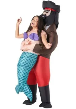 Pick Me Up Pirate Mermaid Inflatable Adult Costume For Adults -Men's Costumes Sales pick me up pirate mermaid inflatable adult costume alt 2