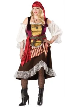 Plus Deckhand Darlin' Pirate Costume