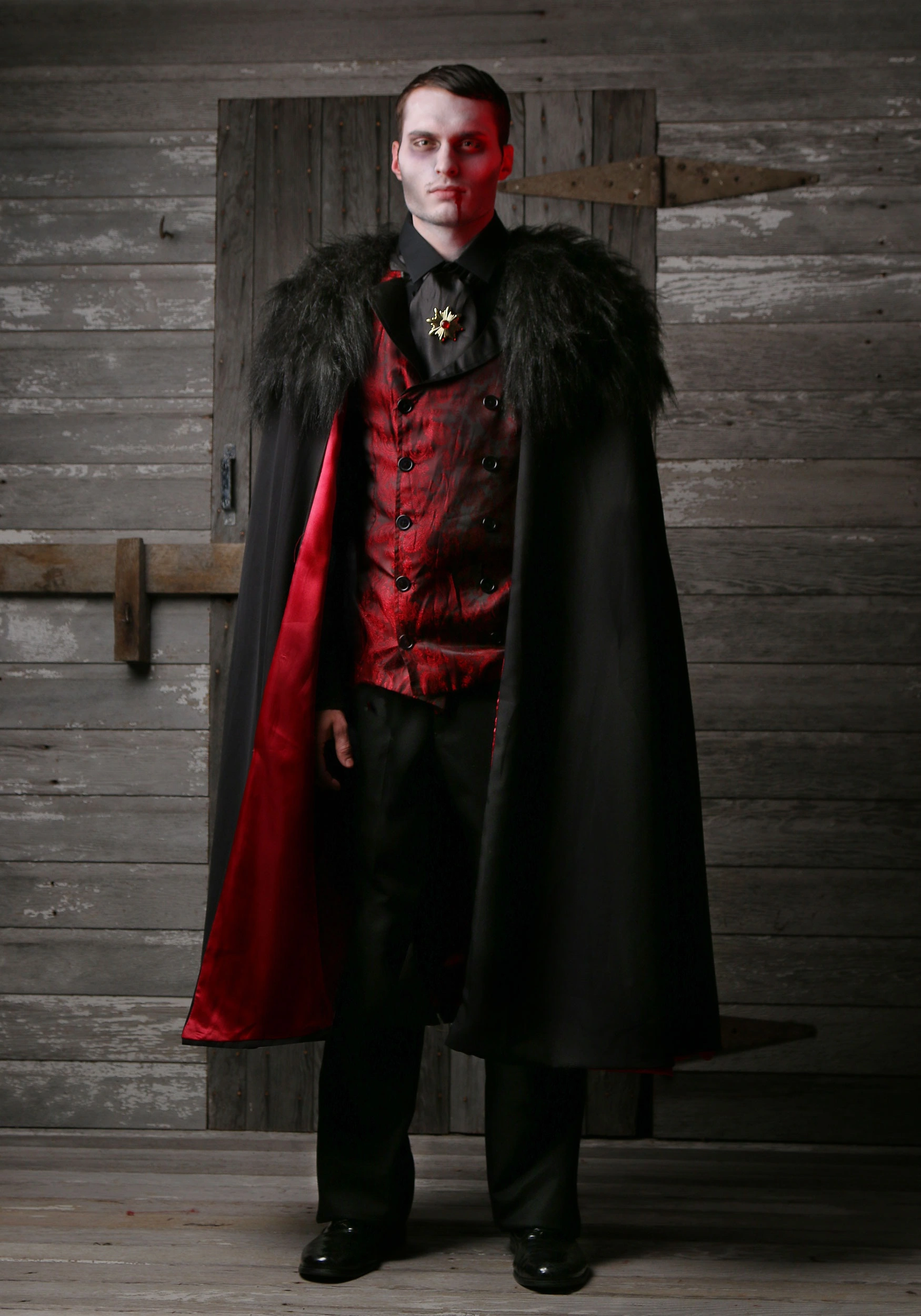 Plus Size Deluxe Men's Vampire Costume 3 Plus Size Deluxe Men's Vampire Costume