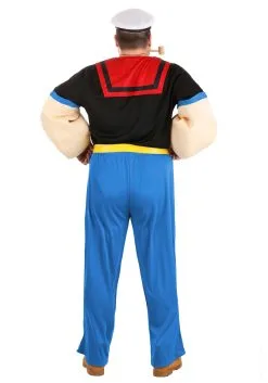 Plus Size Deluxe Popeye Costume For Men -Men's Costumes Sales plus size deluxe popeye costume alt 2