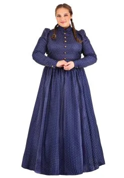 Laura Ingalls Wilder Plus Size Costume Dress For Women