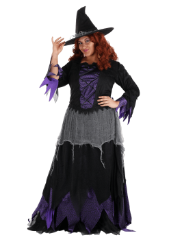 Midnight Purple Witch Plus Size Costume