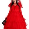 Plus Size Red Wedding Dress For Women