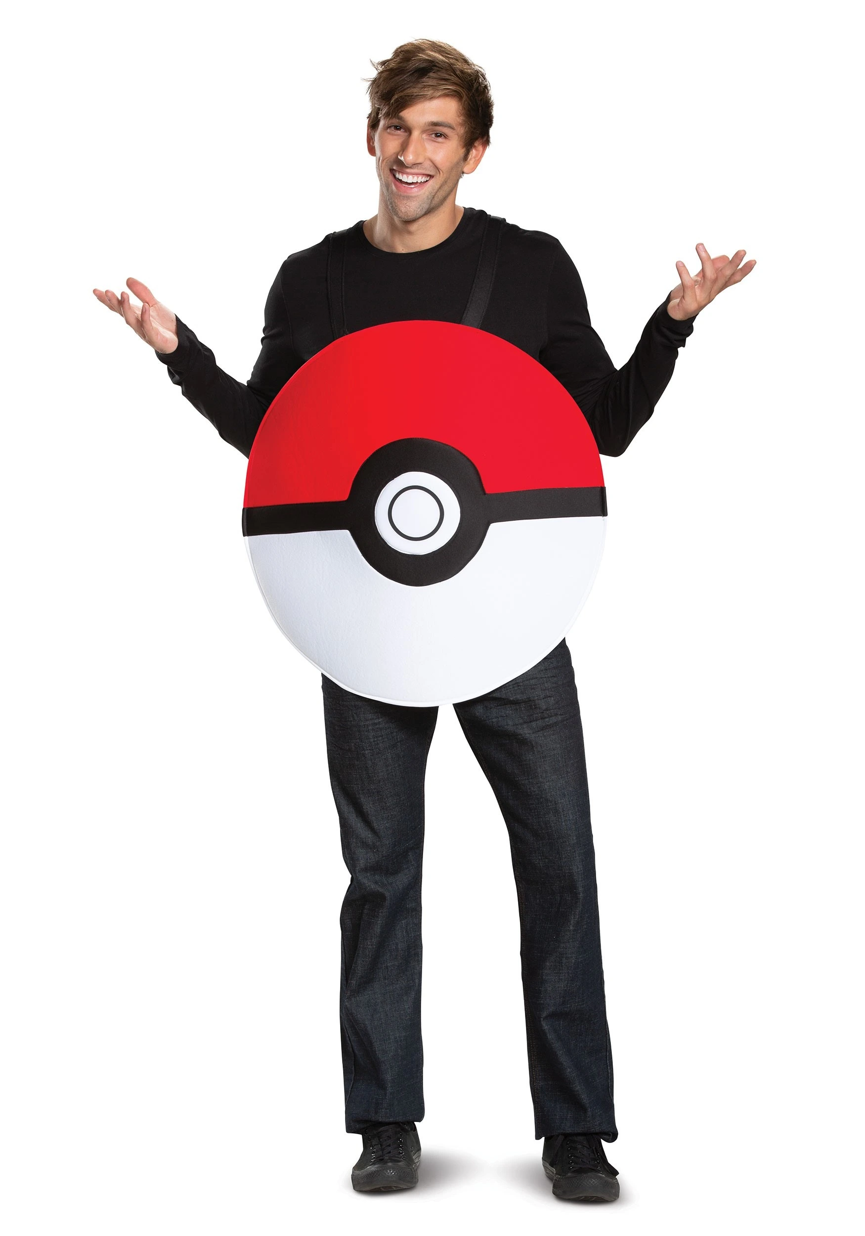 Pokemon Adult Pokeball Classic Costume 4 Pokemon Adult Pokeball Classic Costume - Image 2