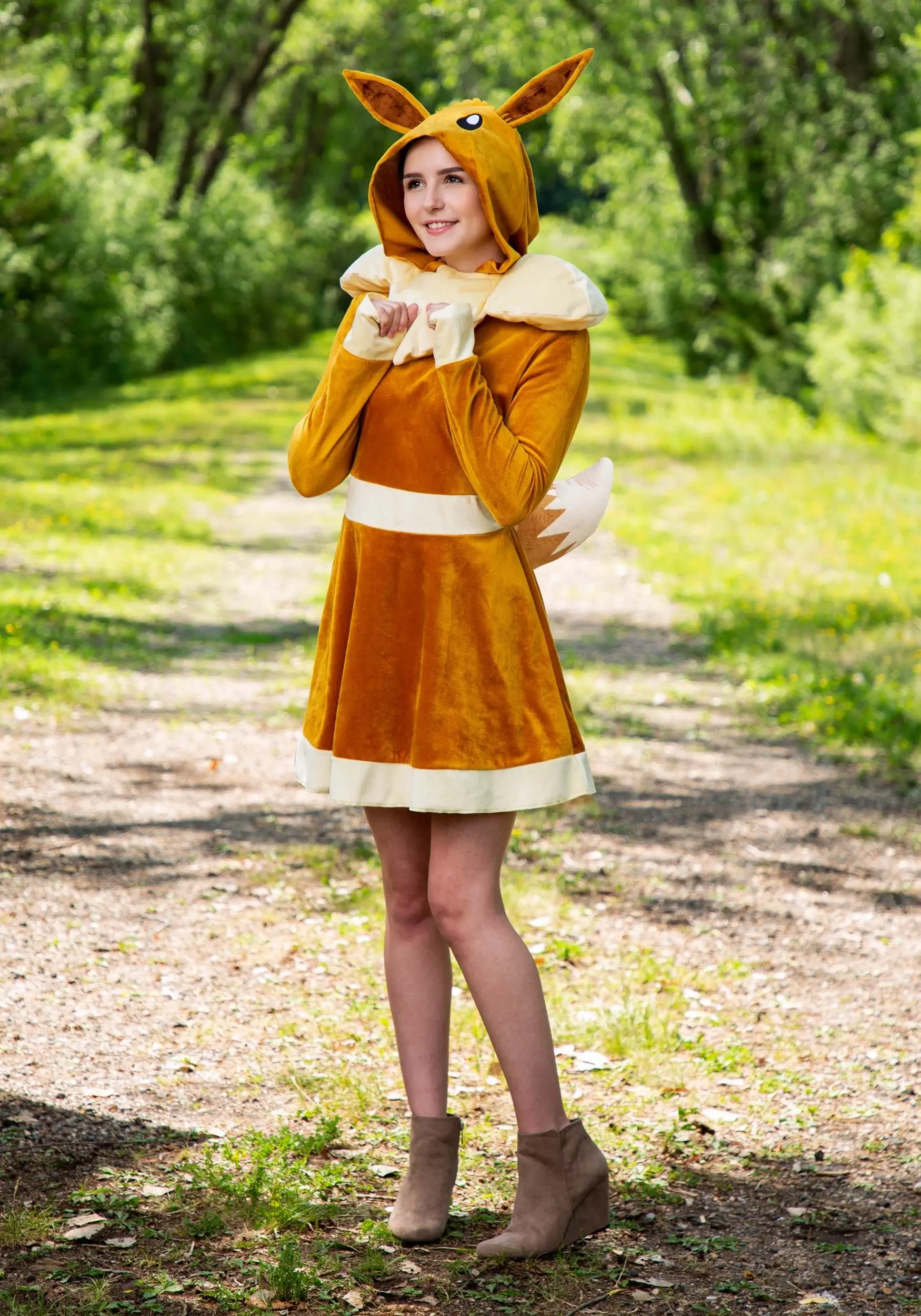 Pokemon Eevee Women's Dress Costume 4 Pokemon Eevee Women's Dress Costume - Image 2